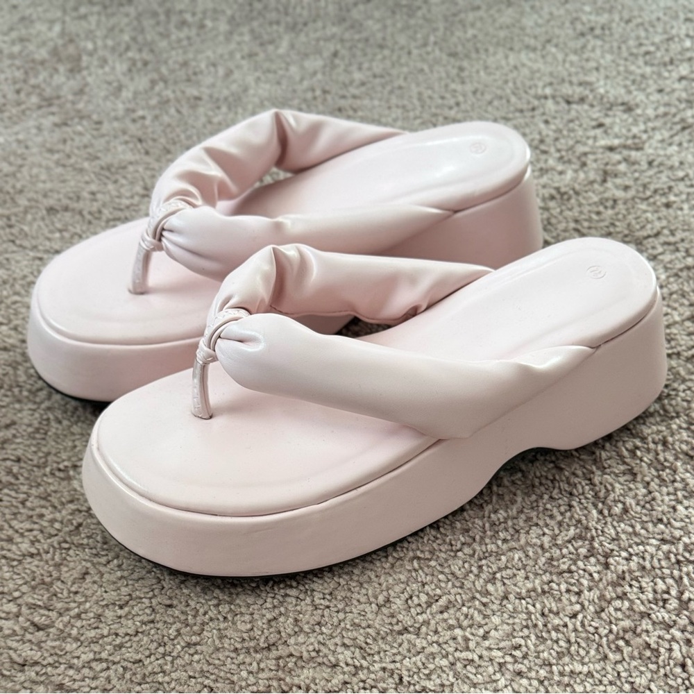 Pink Platform Sandals